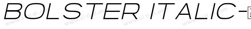 Bolster Italic字体转换